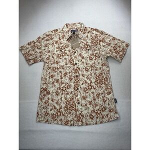 Patagonia Men's Back Step Short Sleeve Button Down Shirt Hemp Size Small NWT